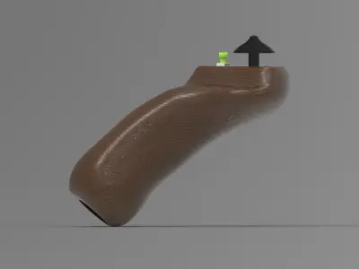 Stick futuristic vacuum cleaner 3D model