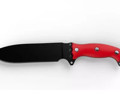 Knife Red Sun 3D model