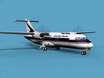 ATR  ATR-42-500 Everette Charter 3D model