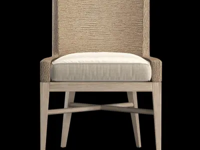 MARISOL SEAGRASS SIDE CHAIR CUSHION 3D model