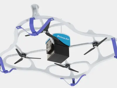 Amazon Prime Air Delivery Drone  3D model