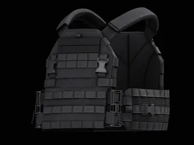 TYR Tactical PICO DSX Assaulter Plate Carrier V1 Low-poly 3D model