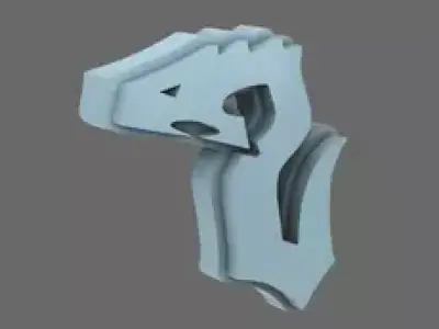 Void Serpents V10K Shoulder Symbols LEFT 3D print model
