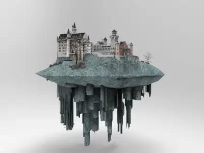Flying Castle II 3D model