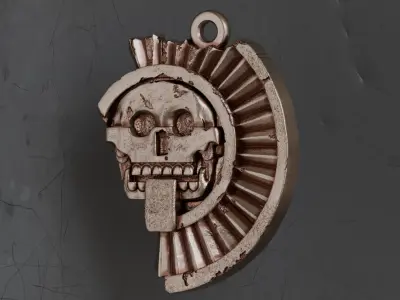 Mictlantecuhtli Pendant 3D print model