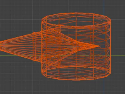 Realistic Jet Engine 3D Model 3D model