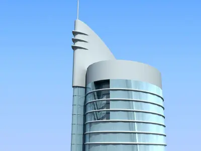 Modern Office City Building 3D model