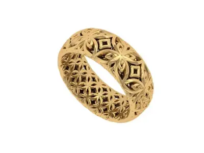 Wedding Ring  3D print model 176