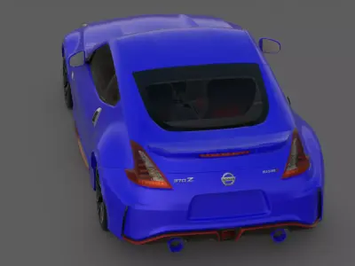 2015 Nissan 370Z Nismo Z34 3D Model  Japanese Sports Car Icon 3D model