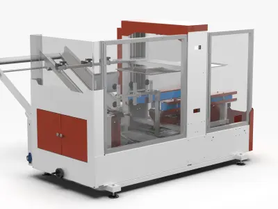 Fully Automatic Box Unpacking Machine 3D model