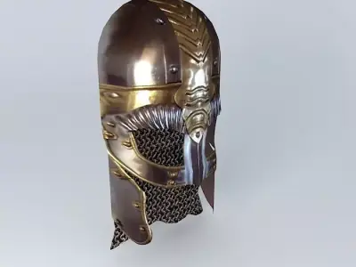 Beowulf Grendel Viking Helmet Mask Free 3D model