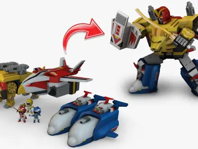 Liveman LiveRobo Low-poly 3D model