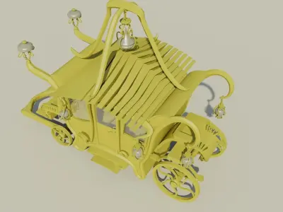 Fantasy carriage 3D model