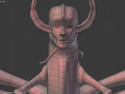 Insectoid Creature BASE MESH Free 3D model
