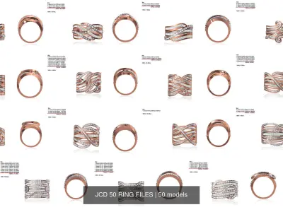 JCD 50 RING FILES 3D Model Pack