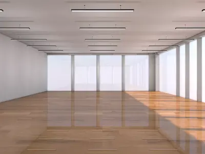 Loft Empty Office 3D model
