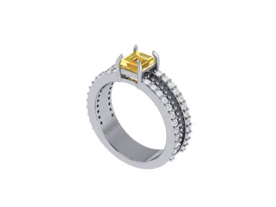 Wedding Ring 3D print model 89