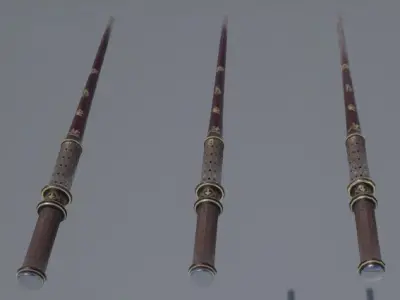 Jewelled Wand Low-poly 3D model