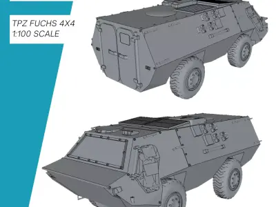TPz Fuchs 4x4 1979 Bundeswehr 3D print model