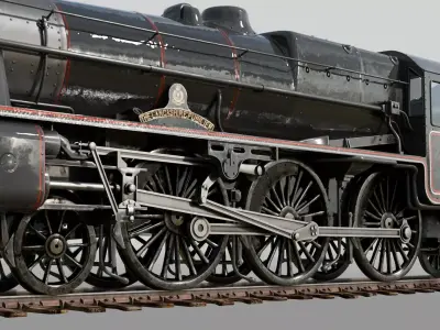 Jacobite Steam Train 3D model