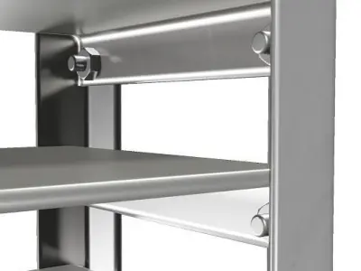 Classic Steel Rack 3D model