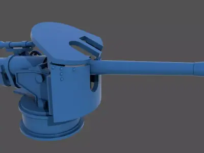 120-40mm WW2 Italian Howitzer-Obice - Commercial lic 1-200 scale 3D print model