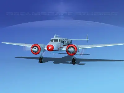 Lockheed L10 Electra LAN Chile 3D model