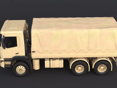 Generic 6x4 Military Desert Camo Truck 3D model