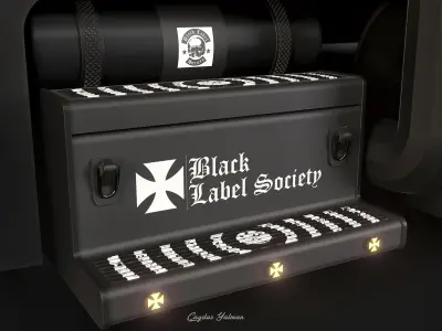 Peterbilt 389  Black Label Society  High Poly 3D model