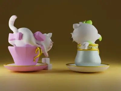Tea time 2 3D print model