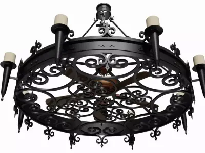 Metal Candelabrum 3D model