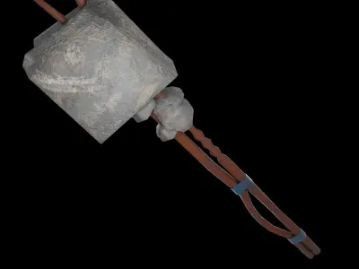 ConcreteSledgehammer Low-poly 3D model