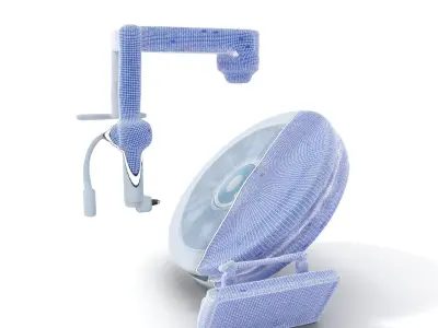 Surgical LED Light with Monitor model pack Low-poly 3D model
