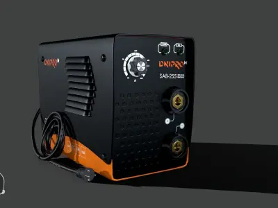 Welding machine  Free low-poly 3D model