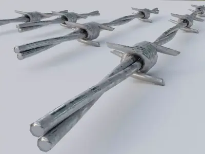 Barbed Wire 3D model purchase
