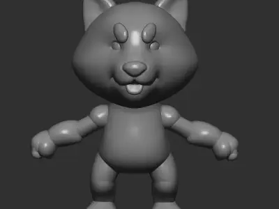 basemesh dog shiba 3D model