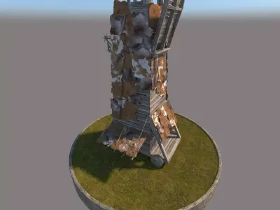 Medieval Siege Tower 3D model