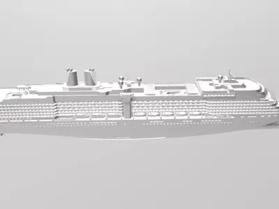 MS Oosterdam Holland America Line cruise ship 3D print model