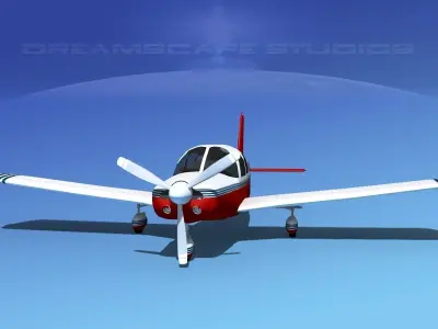 Piper Cherokee Six 260 V13 3D model