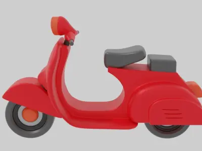 Scooter in toy 3D print model