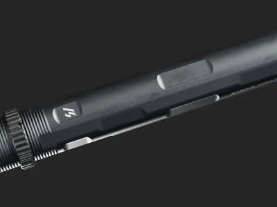 Strike Industries AR15 Buffer Tube  Low-poly 3D model