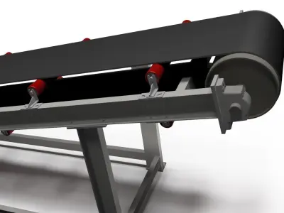Conveyor belt 3D model purchase