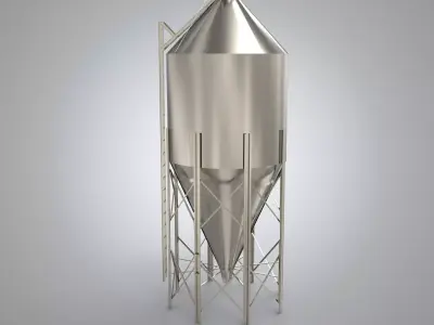 Silo Industrial Structure 3D model