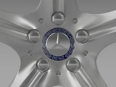 Mercedes Benz S 400 hybrid rim 3D model