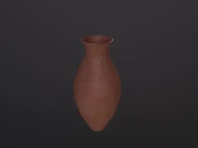 Old Clay Pots 3D Model Low-poly 3D model