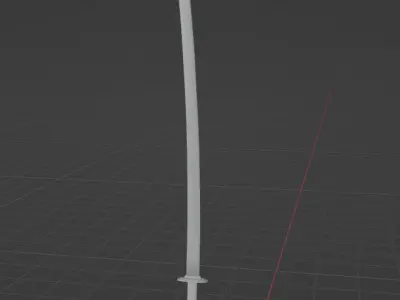 katana sword low poly Low-poly 3D model