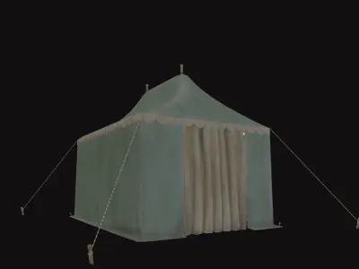 Medieval Tent V03 Low-poly 3D model