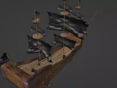 pirates ship Free 3D model