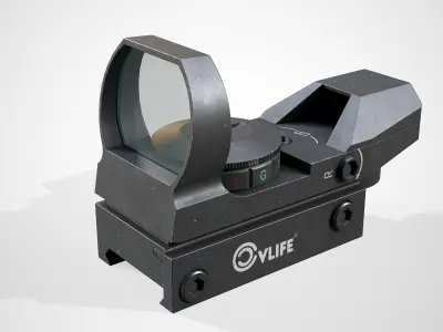 CVLIFE Reflex Red Dot Sight Low-poly 3D model