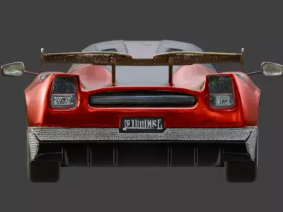 Luxury Jeweled Pagani Huayra Low-poly 3D model